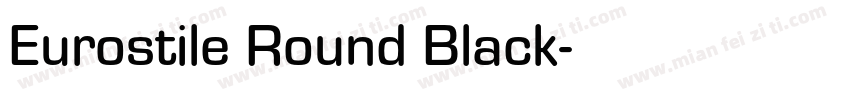 Eurostile Round Black字体转换